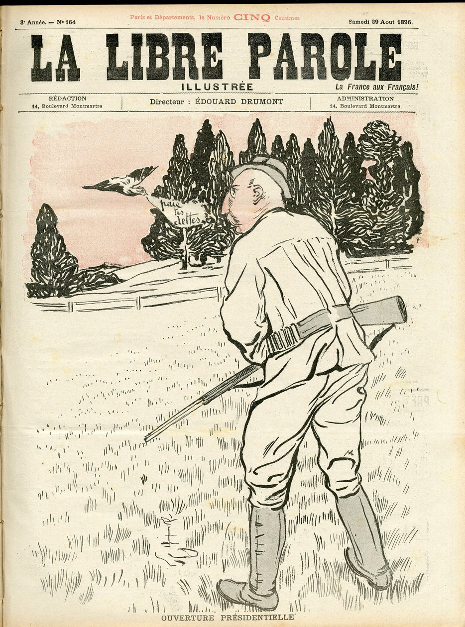 Okładka "La Libre parole illustree" autorstwa Unknown Artist