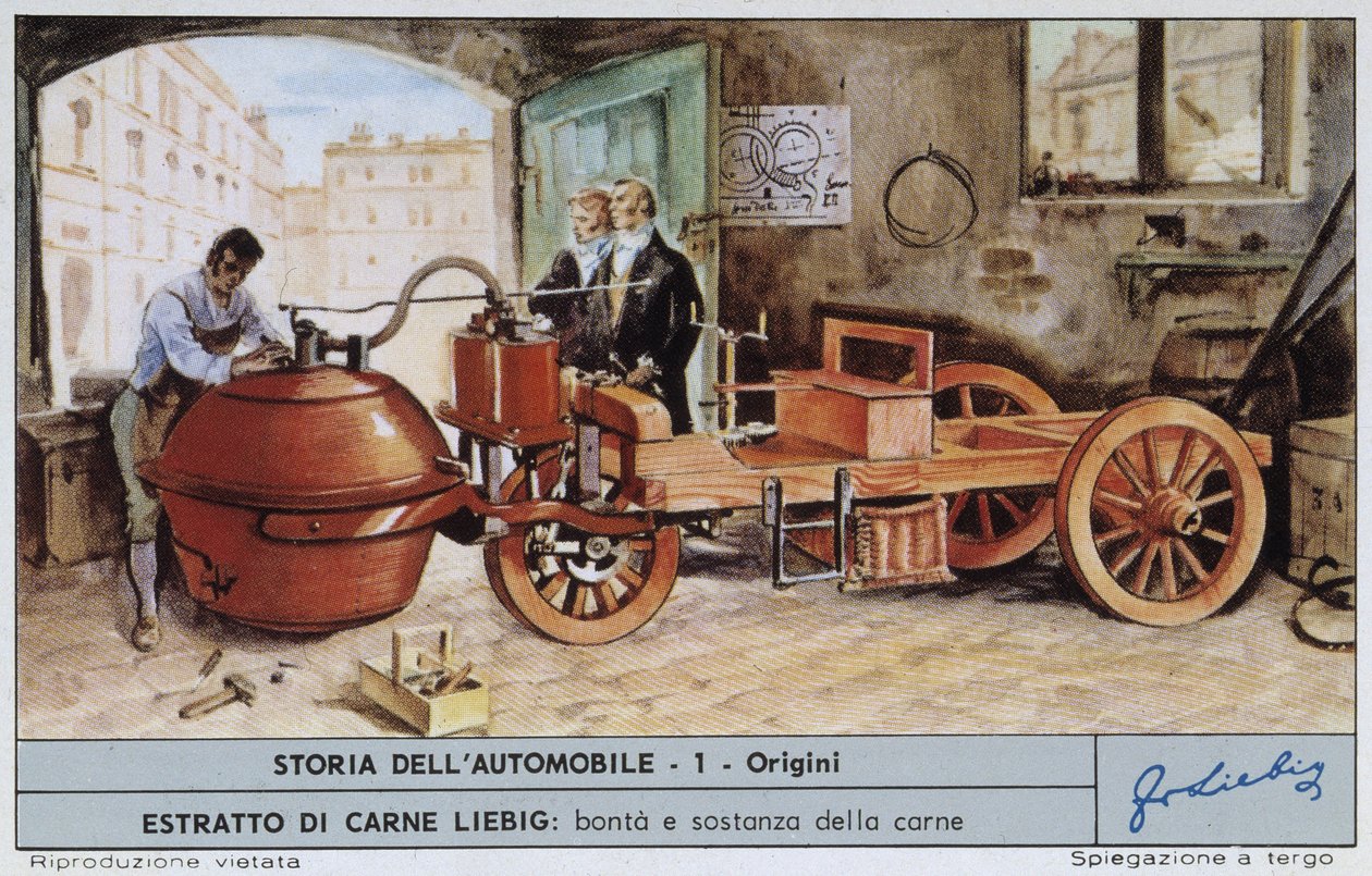 Cugnot Fardier - Chromo. Liebig autorstwa Unknown artist