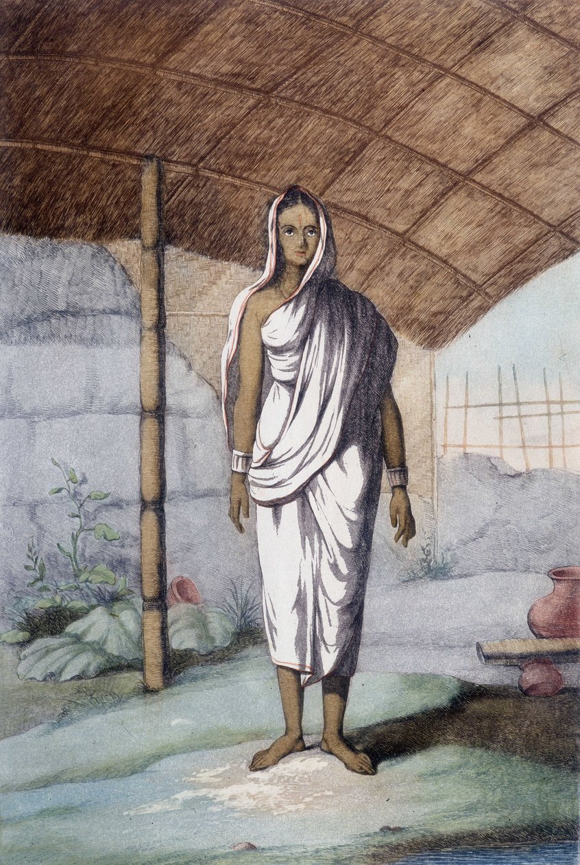 Kultura, cywilizacja i społeczeństwo indyjskie: kobieta z kasty niższej. autorstwa Unknown artist