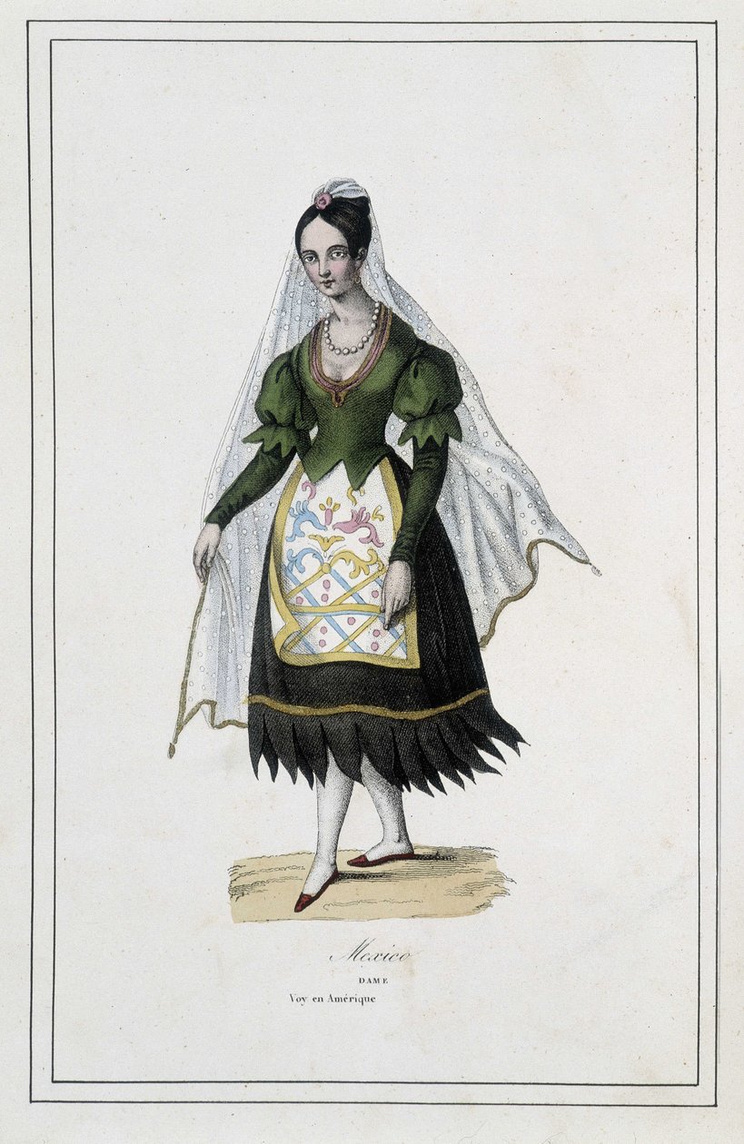 Dame de Mexico – w „Różne narody ziemi” ks. Paul Jonhanneaud, Librairie des Bons livres autorstwa Unknown artist