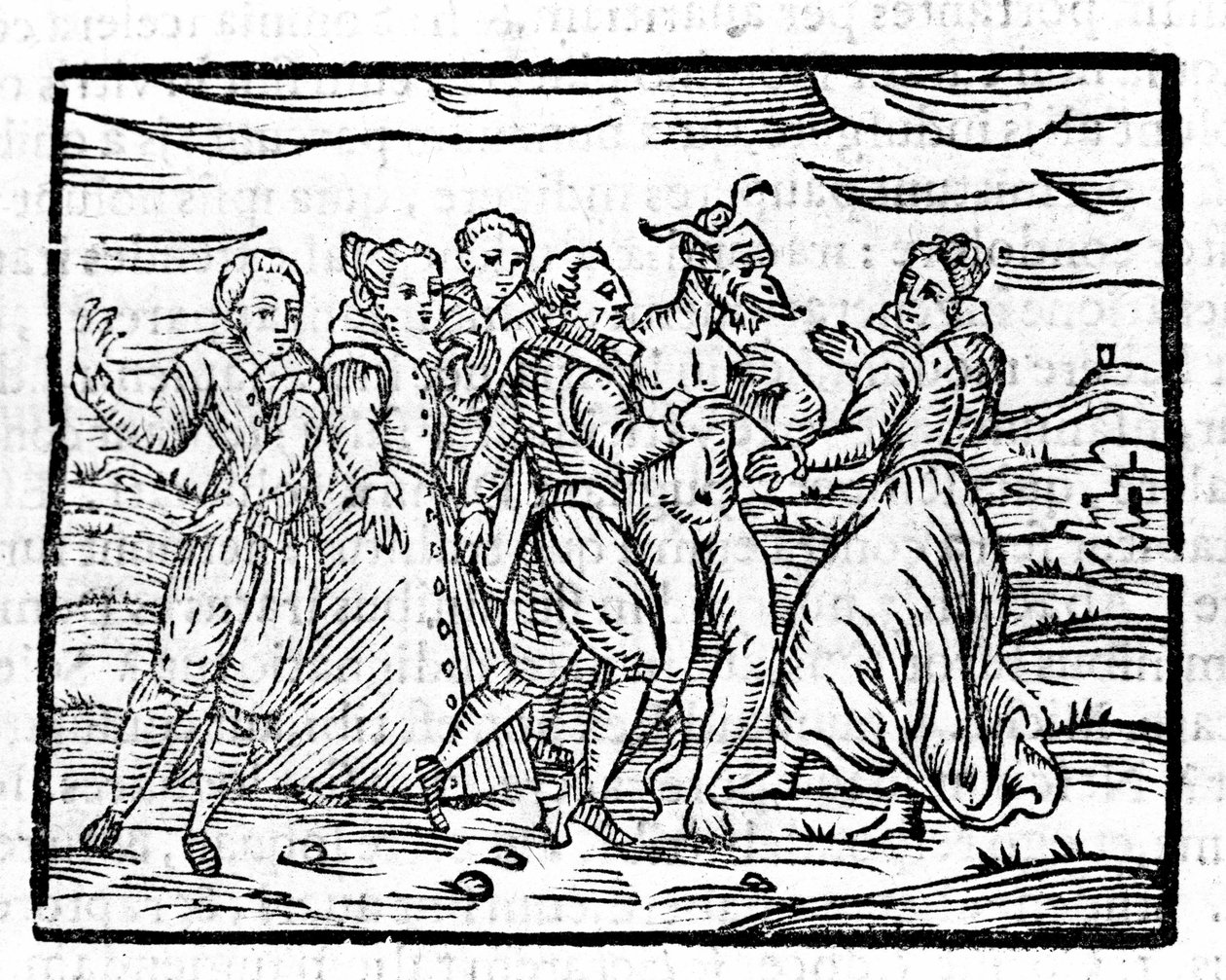 Taniec z diabłem Francesco Guaccio „Kompendium Maleficarum” Mediolan 1608 autorstwa Unknown artist