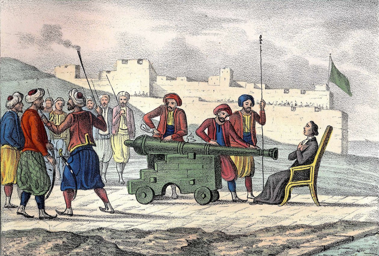 Śmierć w Algierze w 1683 r. ks. LE VACHER (Jean Levacher), francuskiego misjonarza podczas bombardowania Algieru przez Duquesne. W „”L