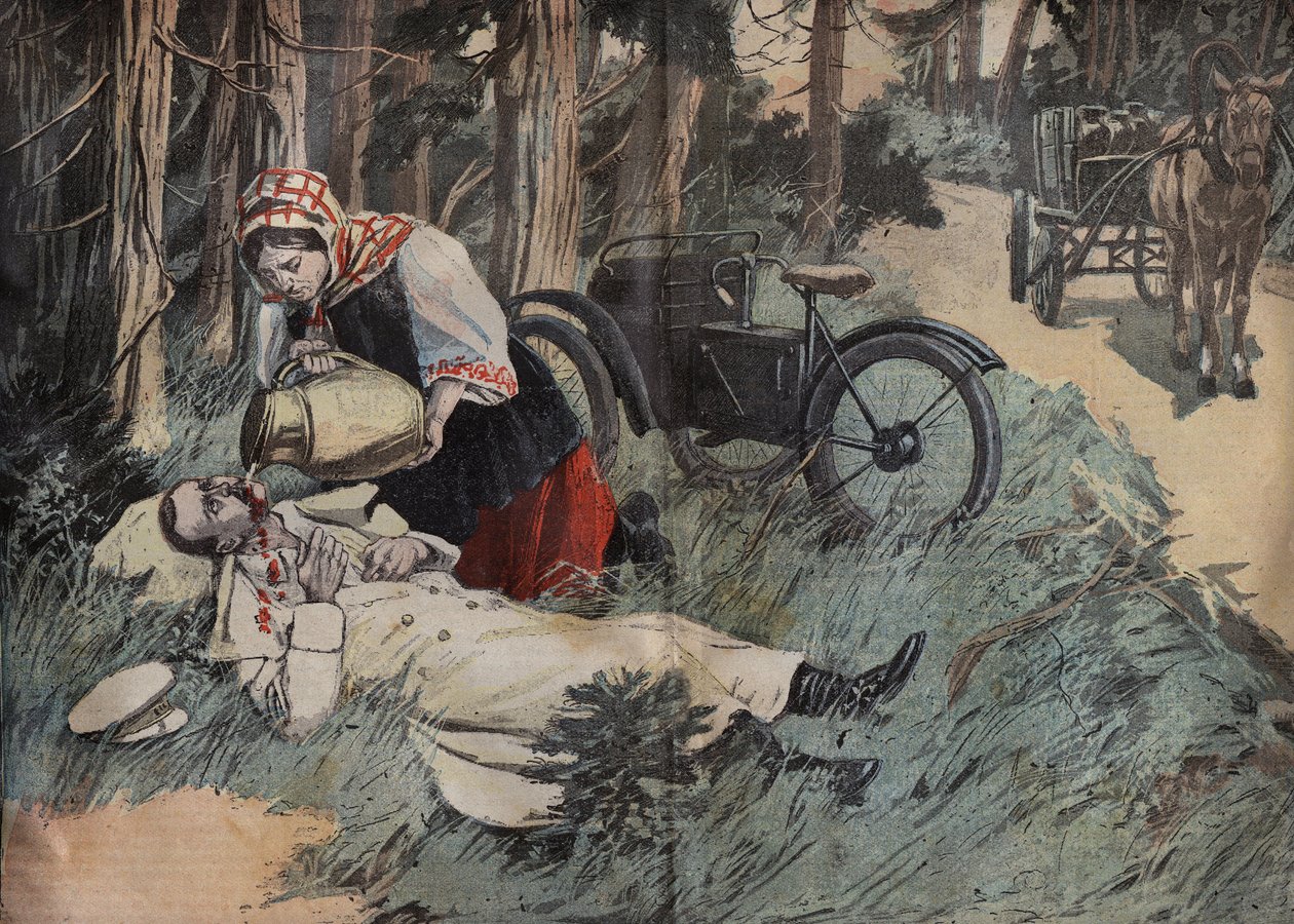 Śmierć wielkiego księcia Jerzego Aleksandrowicza Rosji (1871-1899), grawer Abbasa Tumana (Kaukaz) (George Aleksandrovich z Rosji) z Le-Pelerin” z 1899 roku autorstwa Unknown artist