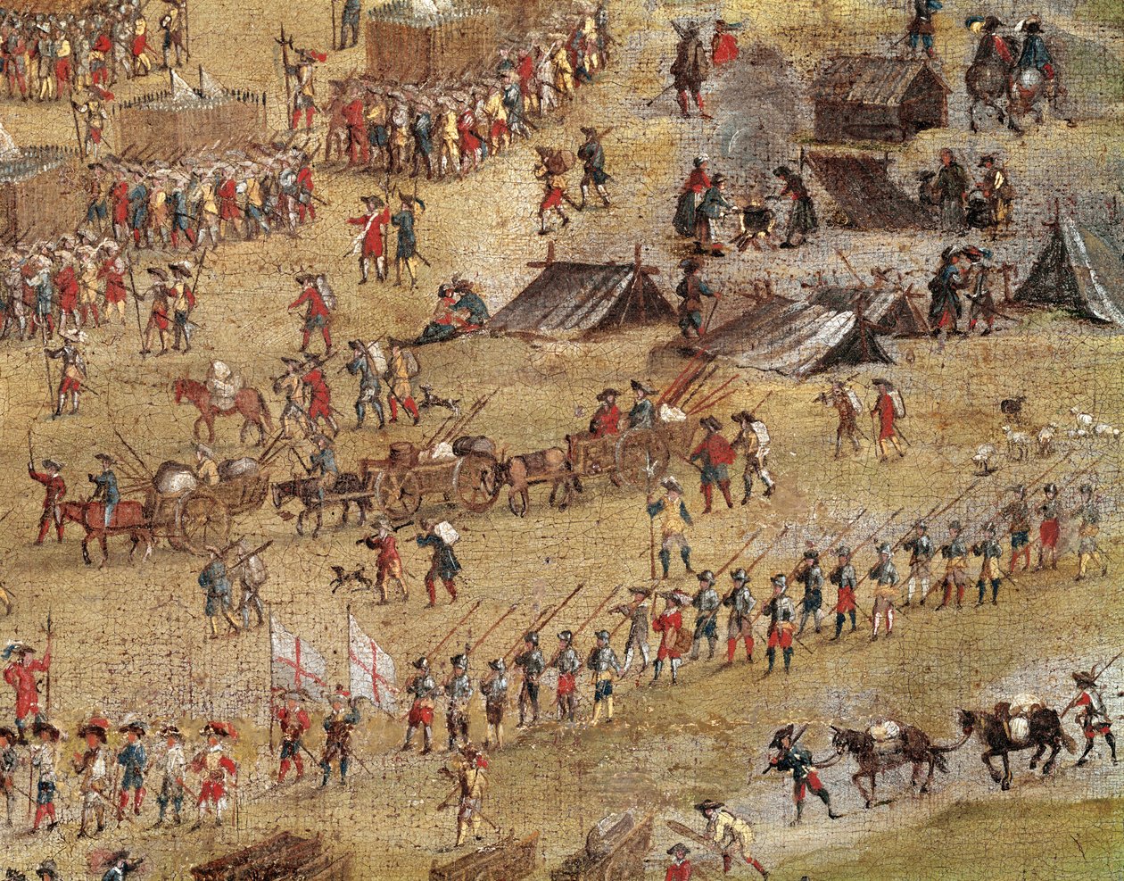 Fragment wojsk Richelieu podczas oblężenia La Rochelle (olej na płótnie, ok. 1640) autorstwa Unknown artist