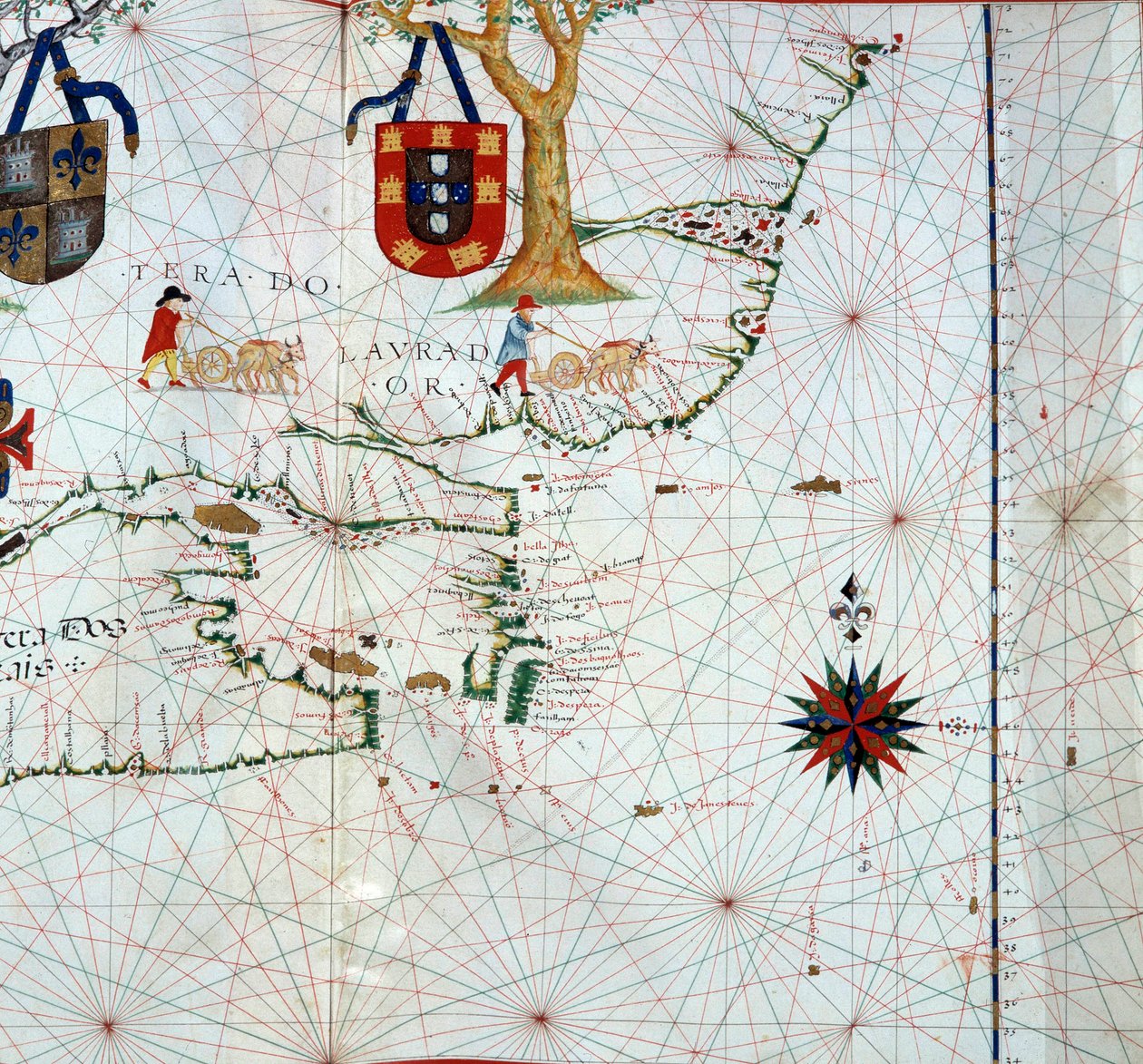 Szczegółowa mapa Labrador (Markland), wschodnia Kanada autorstwa Unknown artist