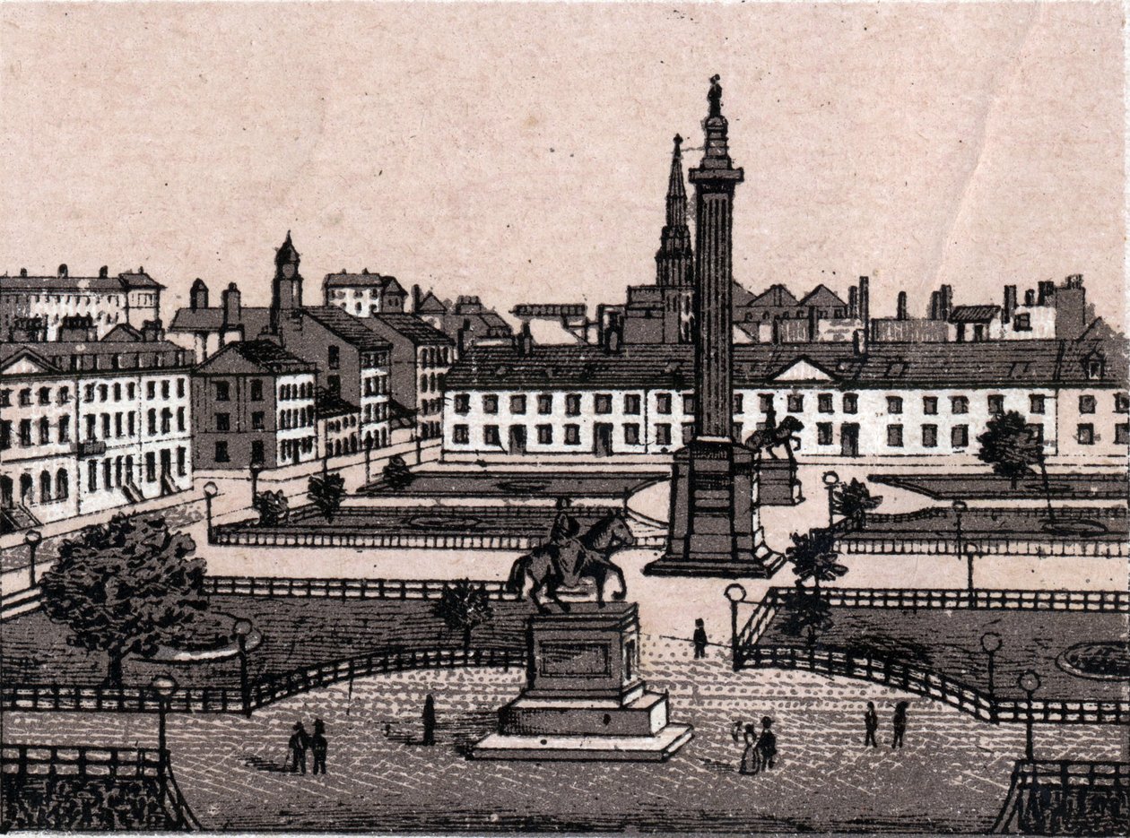 Edynburg, Szkocja: widok na George Square w Edynburgu. w „” Świat ilustruje 168 odsłon”” Niedatowany (koniec XIX wieku) autorstwa Unknown artist