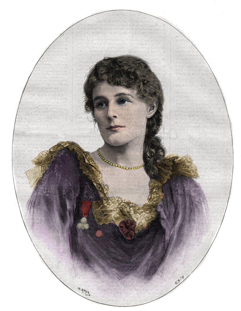 Edith Maud Gonne (1866-1953), irlandzka rewolucjonistka autorstwa Unknown artist