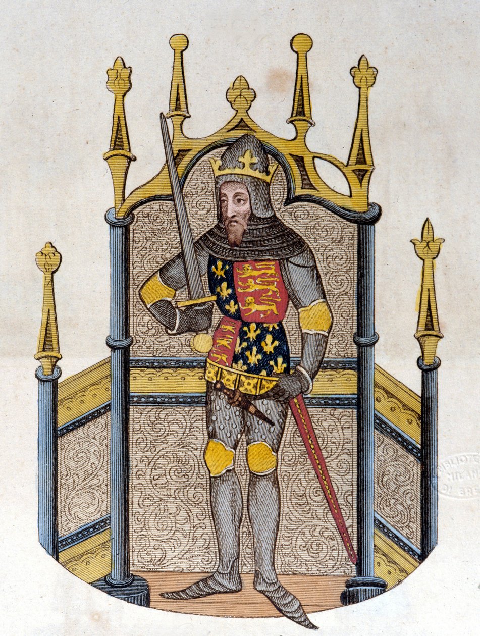 Edward III (1312-1377), król Anglii Grawerunek z początku XIX wieku autorstwa Unknown artist