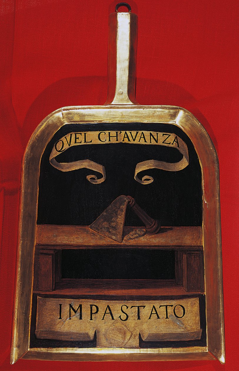 Godło i motto, pod którym Michelangelo Buonarroti Młodszy (1568-1646) należał do Academy della Crusca pod nazwą Impastato, Włochy autorstwa Unknown artist