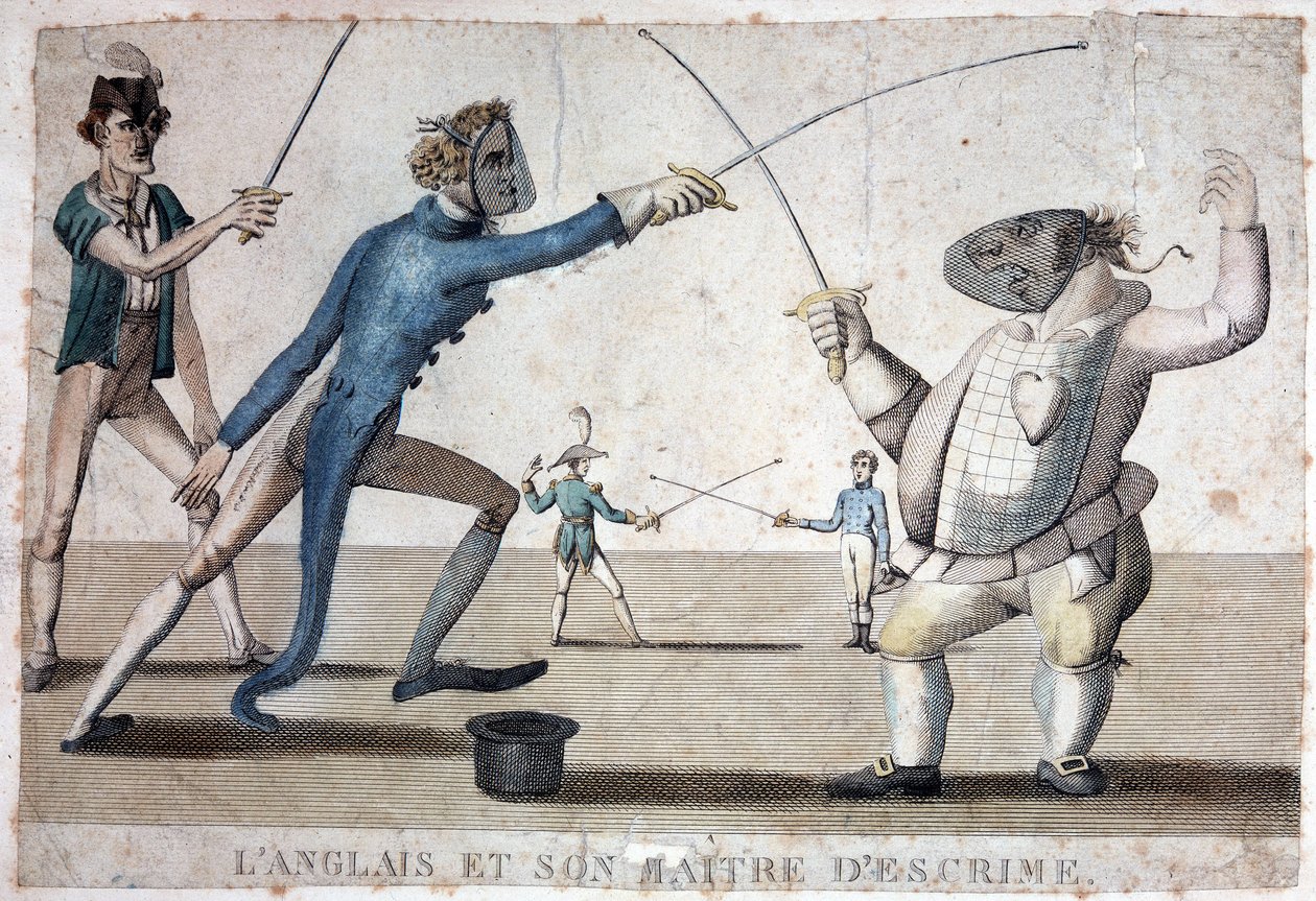 Anglik i jego mistrz szermierki - XIX wiek autorstwa Unknown artist