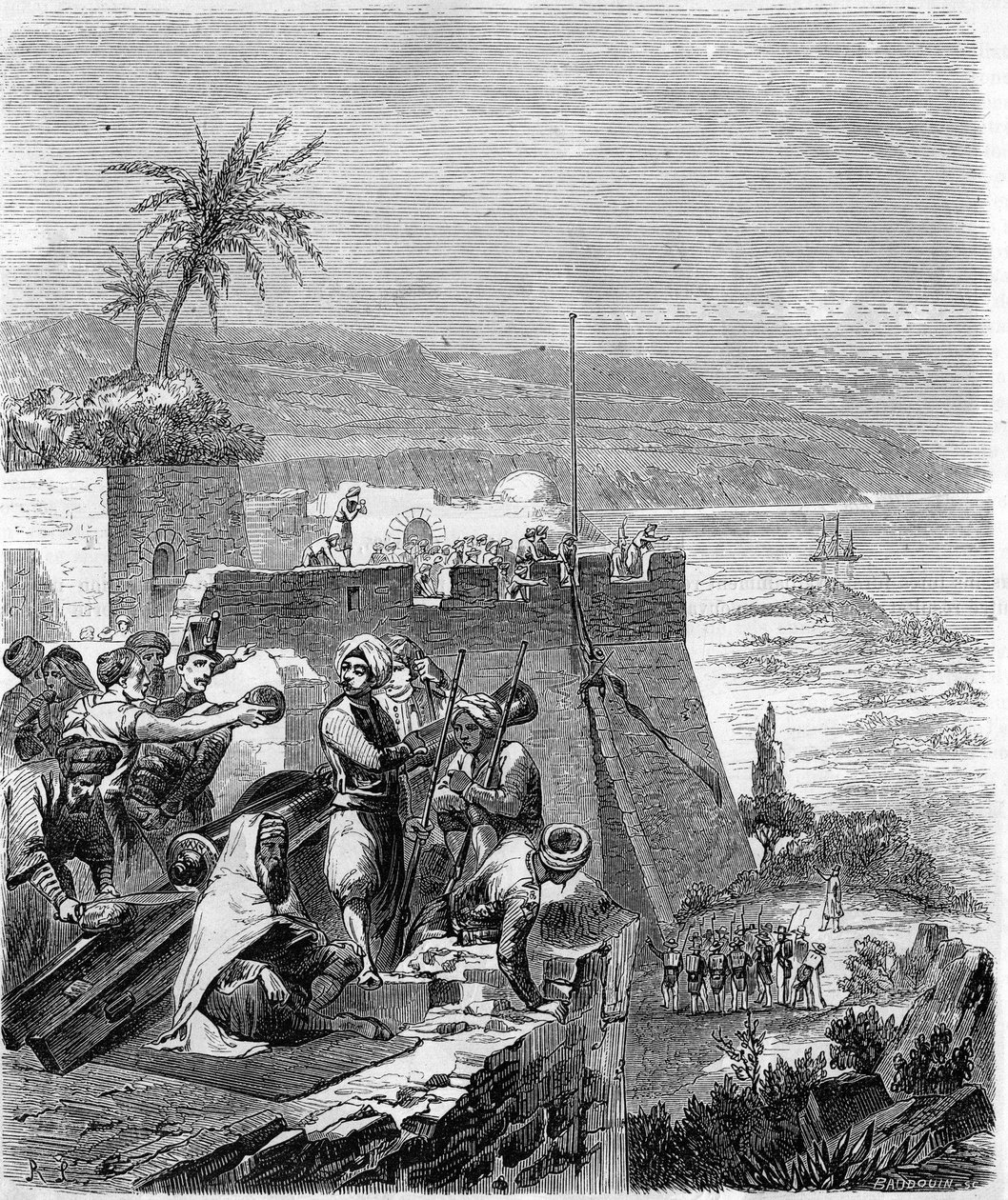 Odcinek podboju Algierii w 1832 r. – Zabrany z kości, 21 marca autorstwa Unknown artist
