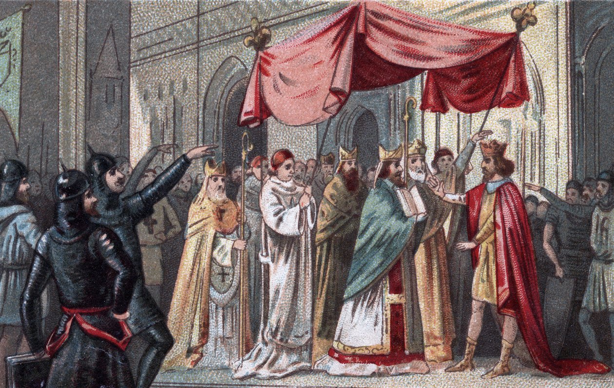Eudes (Odon) (w. 860 - 898), hrabia Paryża i Troyes, wybrany na króla Francji. autorstwa Unknown artist
