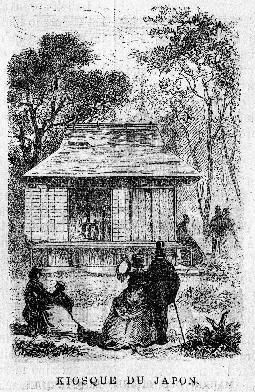 Ekspozycja Universelle de Paris w 1867: Kiosk Japonii. autorstwa Unknown artist