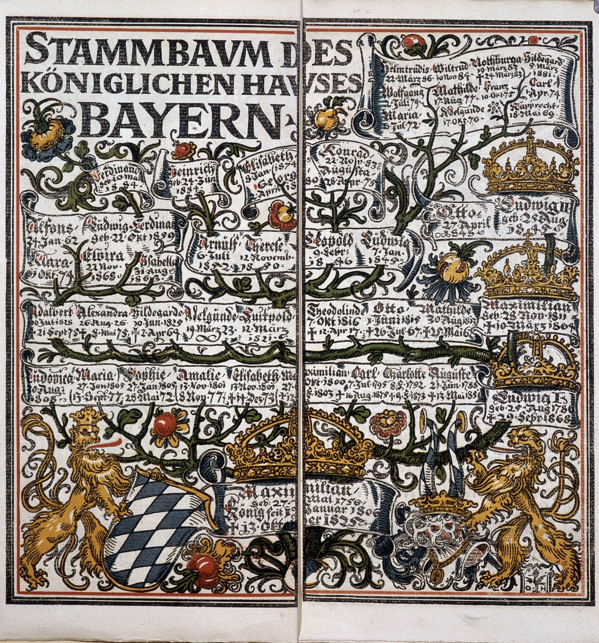 Drzewo genealogiczne - kalendarz autorstwa Unknown artist