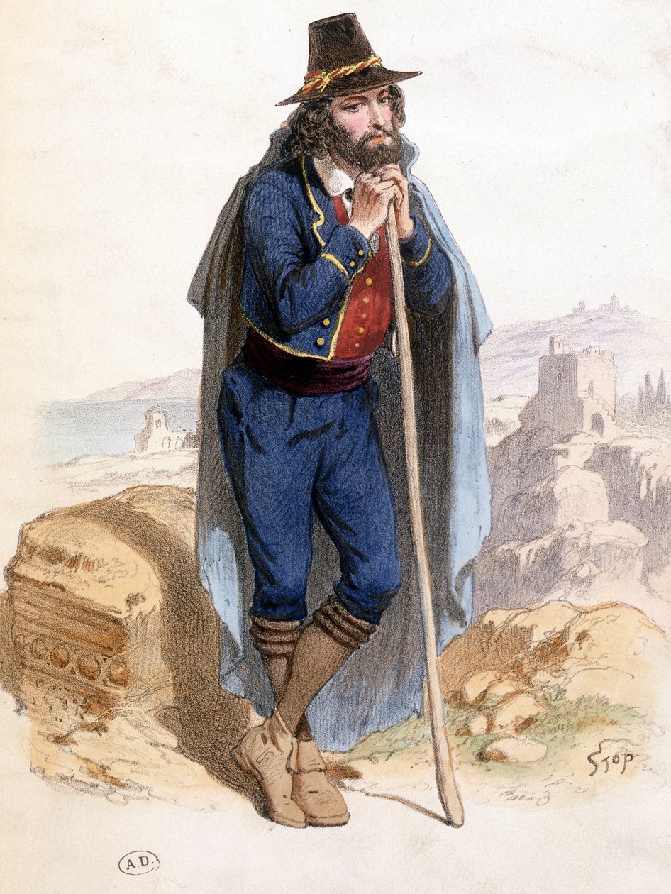 Rolnik w okolicach Rzymu autorstwa Unknown artist