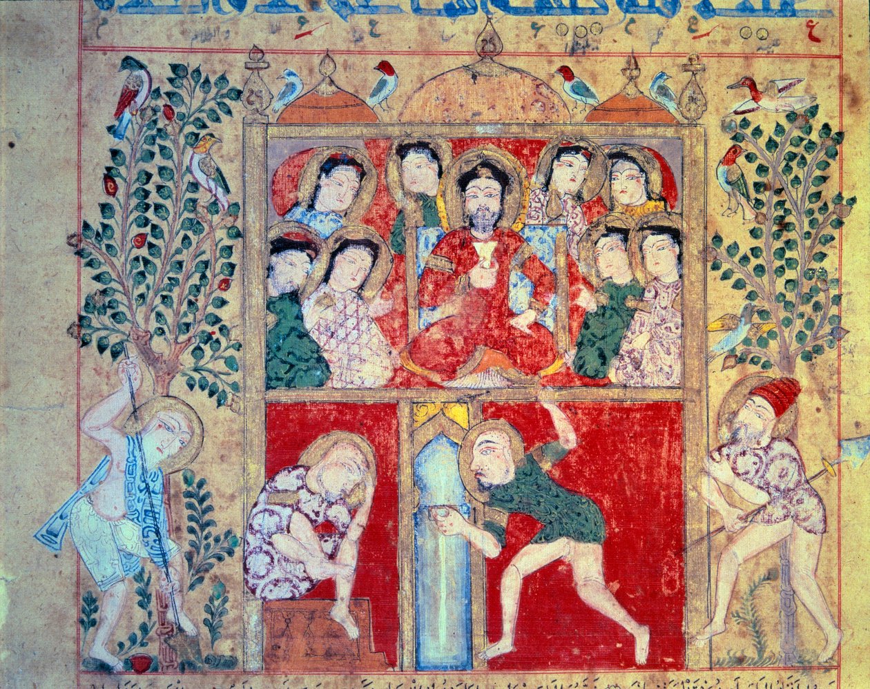 Ulubiony Guerison. Miniatura z rękopisu „Księga Theriaka”. Kitab al-Diryaq” (k. 27) napisany przez Claude Galien autorstwa Unknown artist