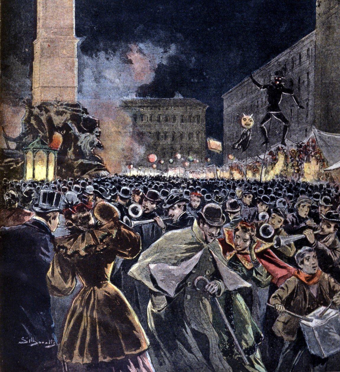 Święto Befany w czasie Objawienia Pańskiego w Rzymie. 1895. autorstwa Unknown artist