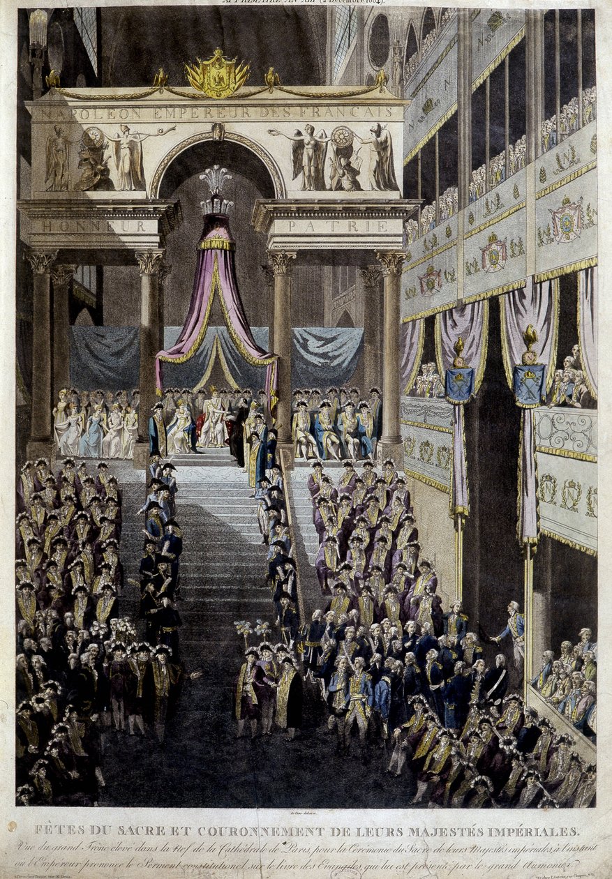 Święto koronacji i koronacji ich cesarskich majestatu w 1804 roku. autorstwa Unknown artist