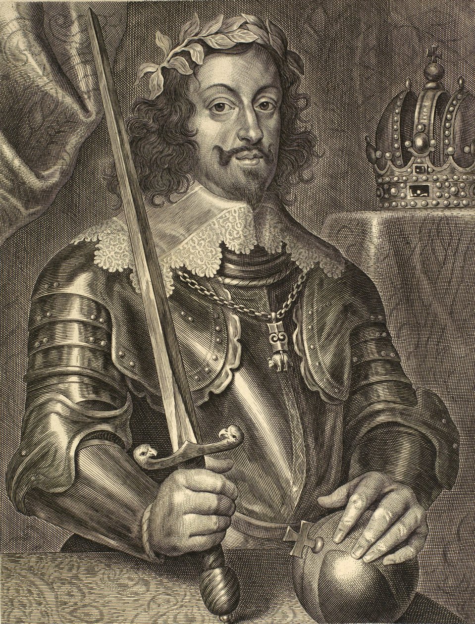 Ferdynand III, cesarz rzymski - Ferdynand III Habsburgów 1608-1657 - rycina XVII wiek autorstwa Unknown artist