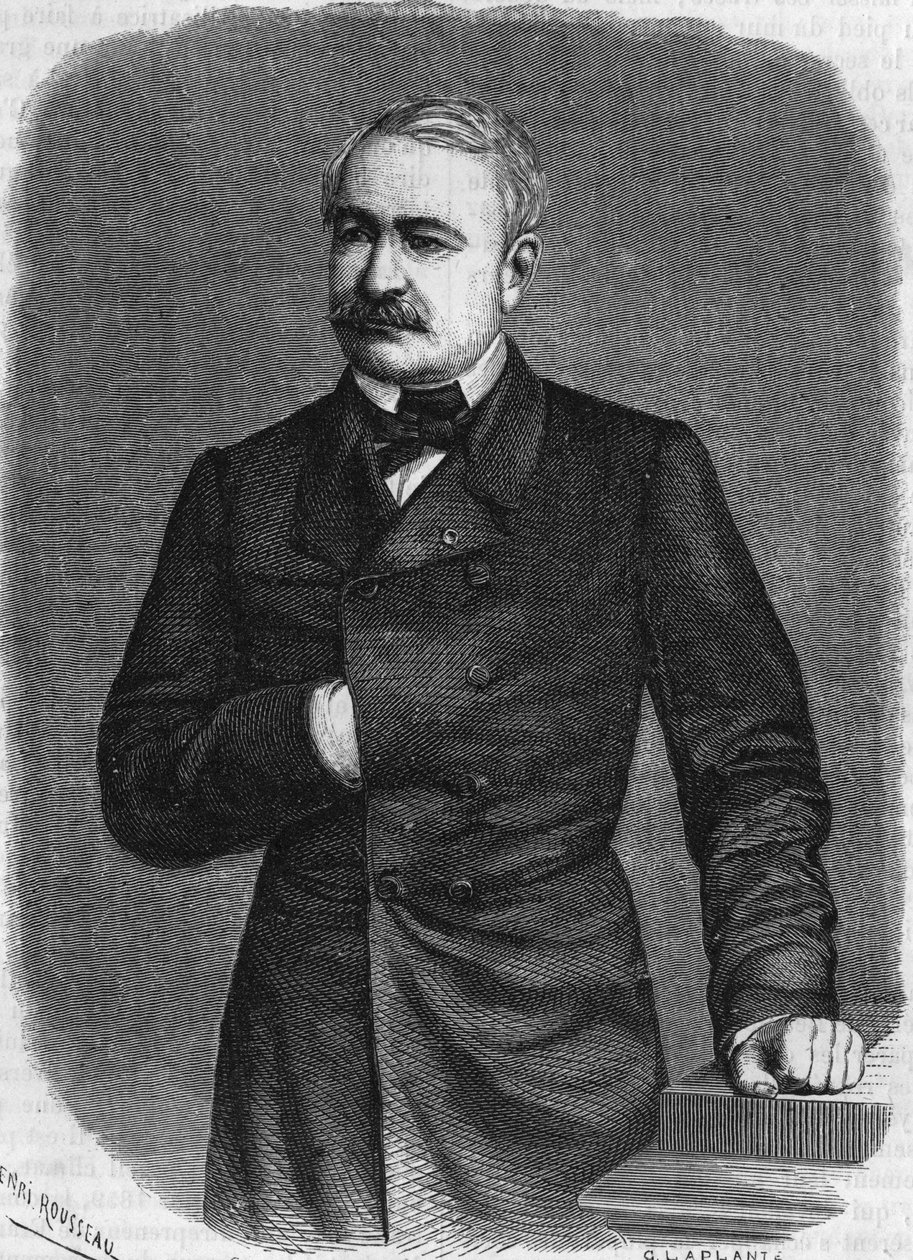 Ferdinand de Lesseps (1805-1894), francuski dyplomata i administrator. autorstwa Unknown artist