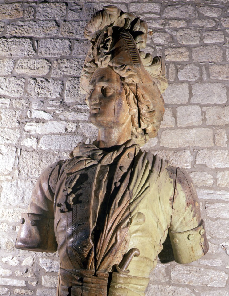 Figura XVII-wiecznego łuku kaperskiego zachowana w Muzeum Saint Malo. autorstwa Unknown artist