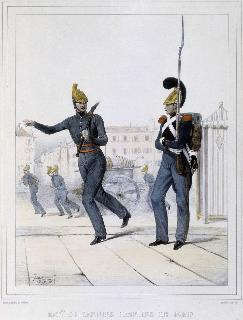 Strażacy z Paryża autorstwa Unknown artist