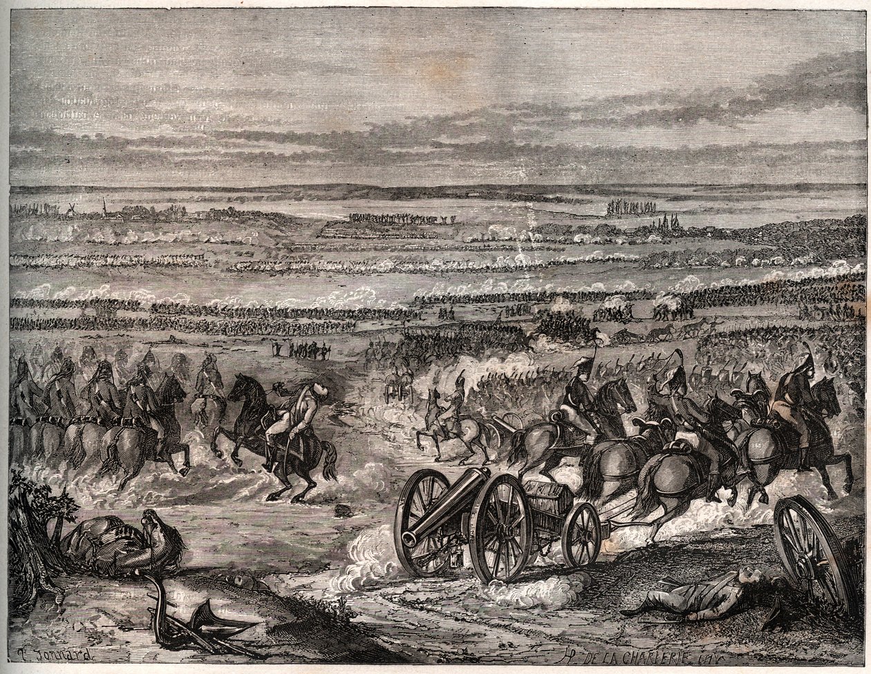 Pierwsza koalicja: Bitwa pod La Favourite (Włochy), styczeń 1797, między wojskami francuskimi Napoleona i armią austriacką podczas pierwszej kampanii włoskiej (1796-1797) - Bitwa pod La Favourite, Włochy, 25 Nivose, rok 5 (styczeń 1797). Zaręczyny autorstwa Unknown artist