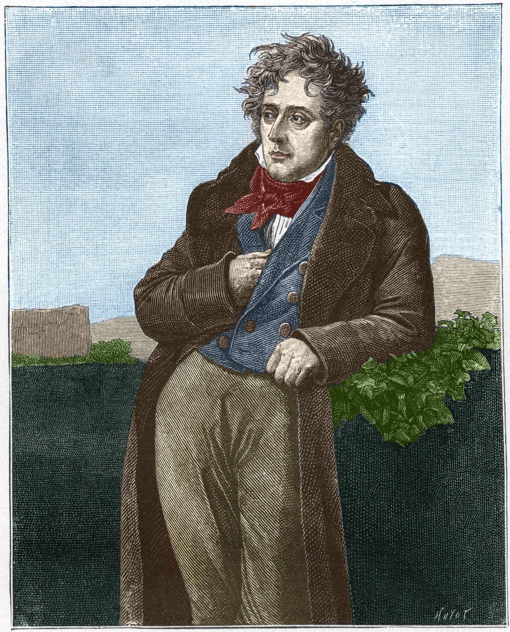 François René Chateaubriand (Wicehrabia) (1768 - 1848). autorstwa Unknown artist