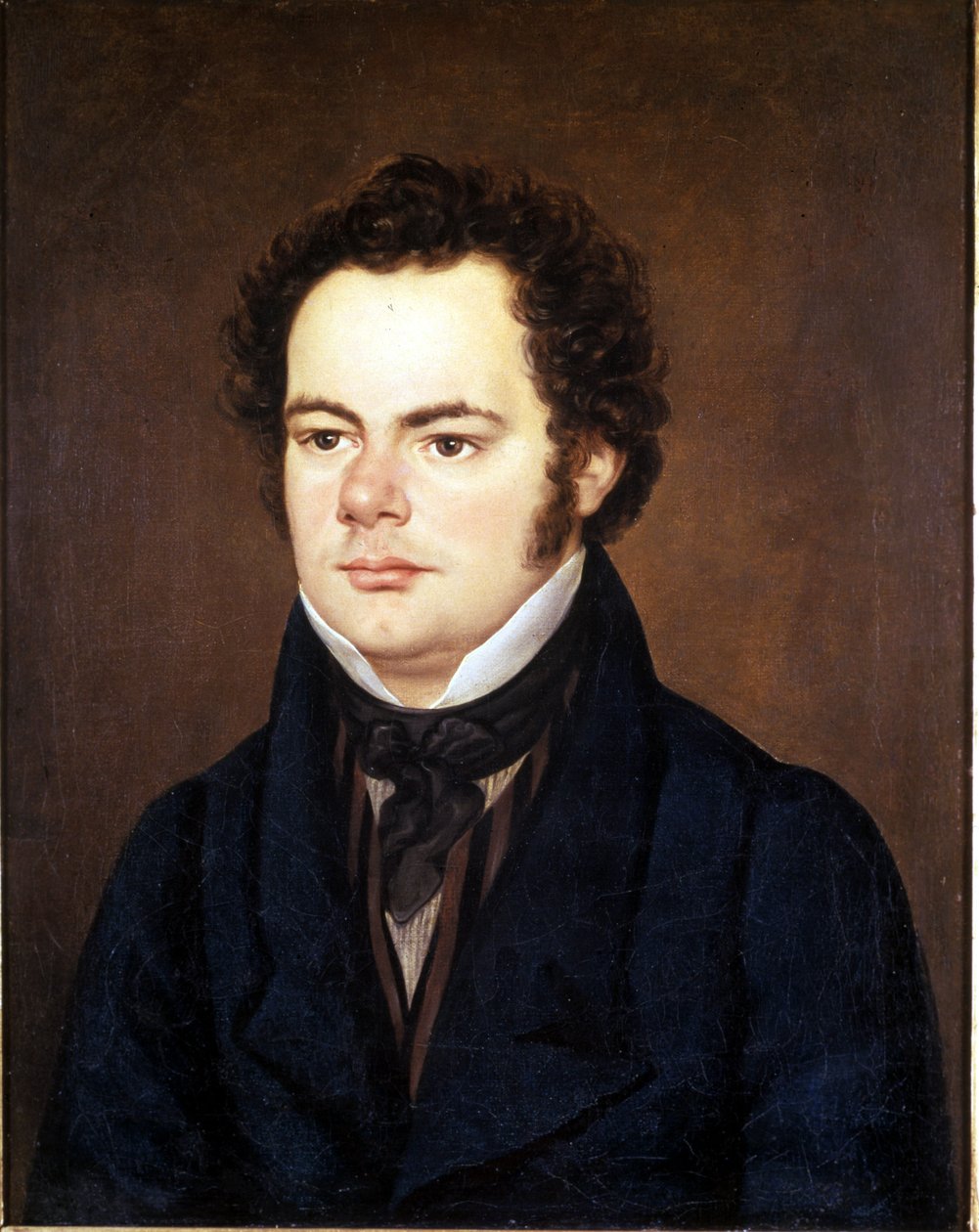 Franz Schubert (1797 - 1828), portret zachowany w Towarzystwie Przyjaciół Muzyki w Wiedniu. autorstwa Unknown artist