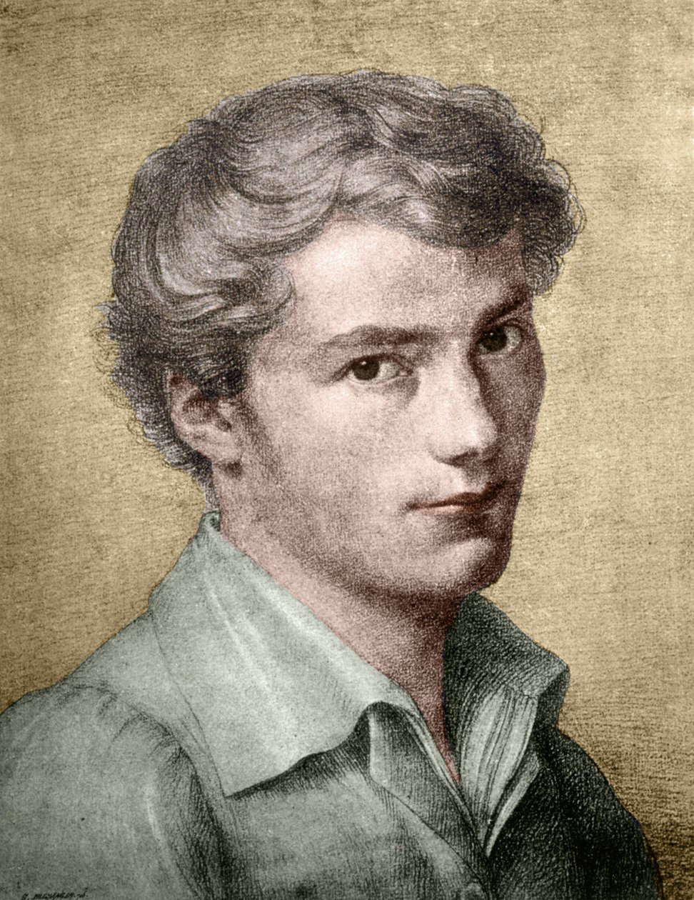 Franz Schubert (1797 - 1828) młody. autorstwa Unknown artist