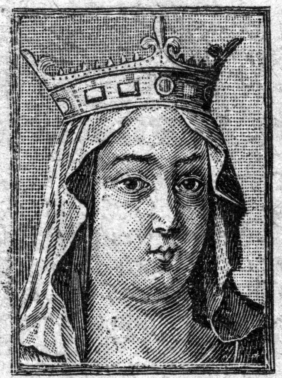 Fredegonde (545-597), trzecia żona Chilperica I, króla Franków Neustrii. autorstwa Unknown artist