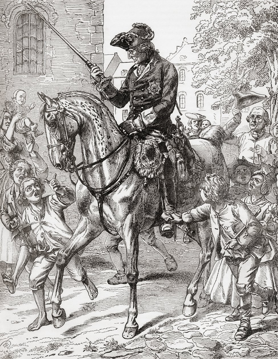 Fryderyk II (grafika) autorstwa Unknown artist