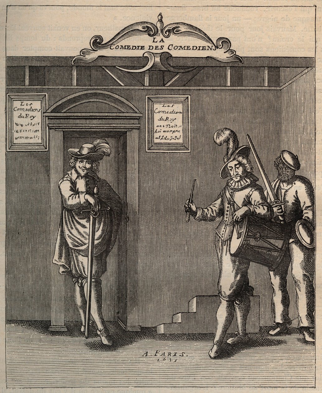 Frontyspicjum „Komedia komików, wiersz nowego wynalazku” Georgesa de Scudery - 1635 autorstwa Unknown artist
