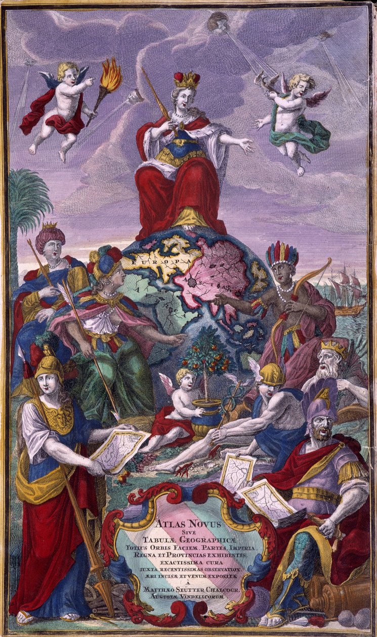 Frontyspis „Atlas Nouveau” Seuttera Georgesa Mattausa autorstwa Unknown artist
