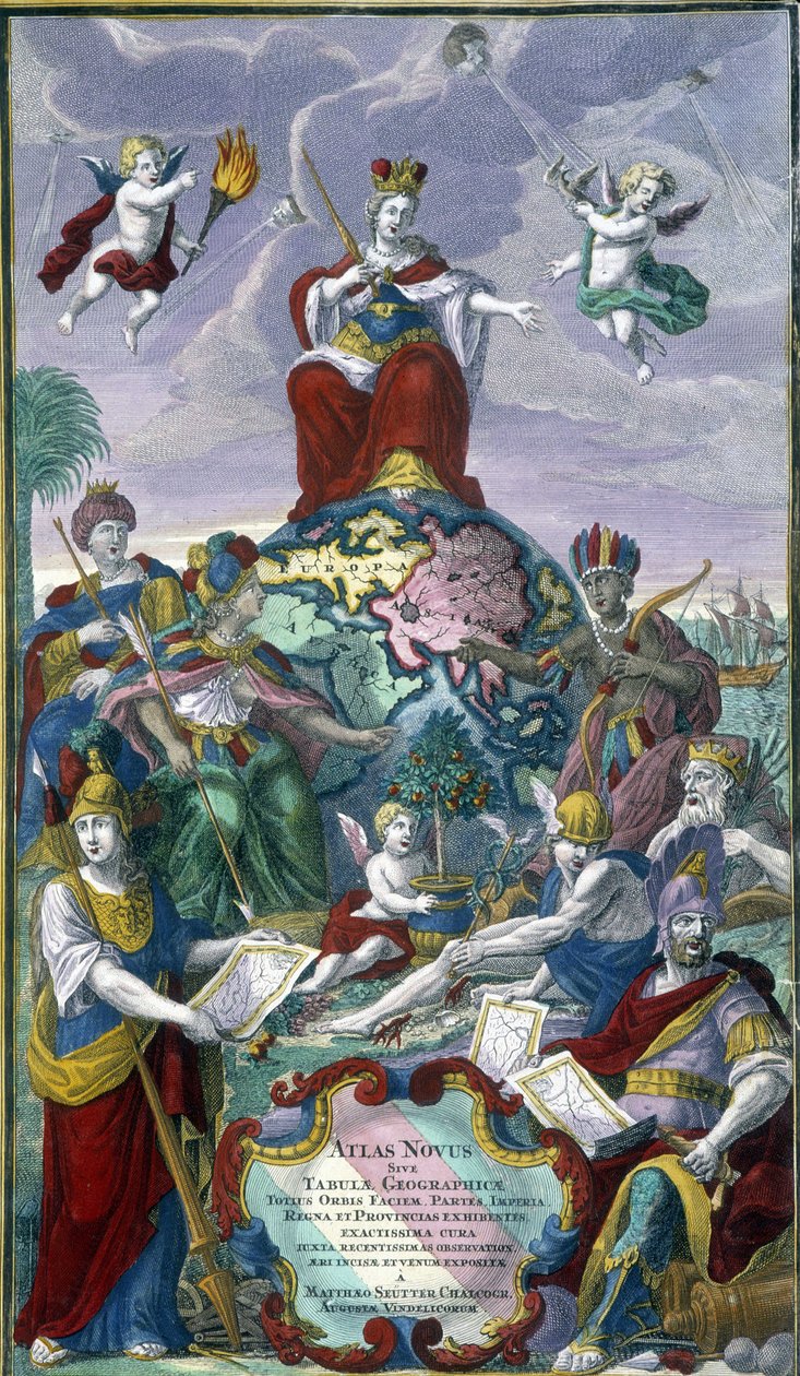 Frontyspis „Atlas Nouveau” Seuttera Georgesa Mattausa autorstwa Unknown artist