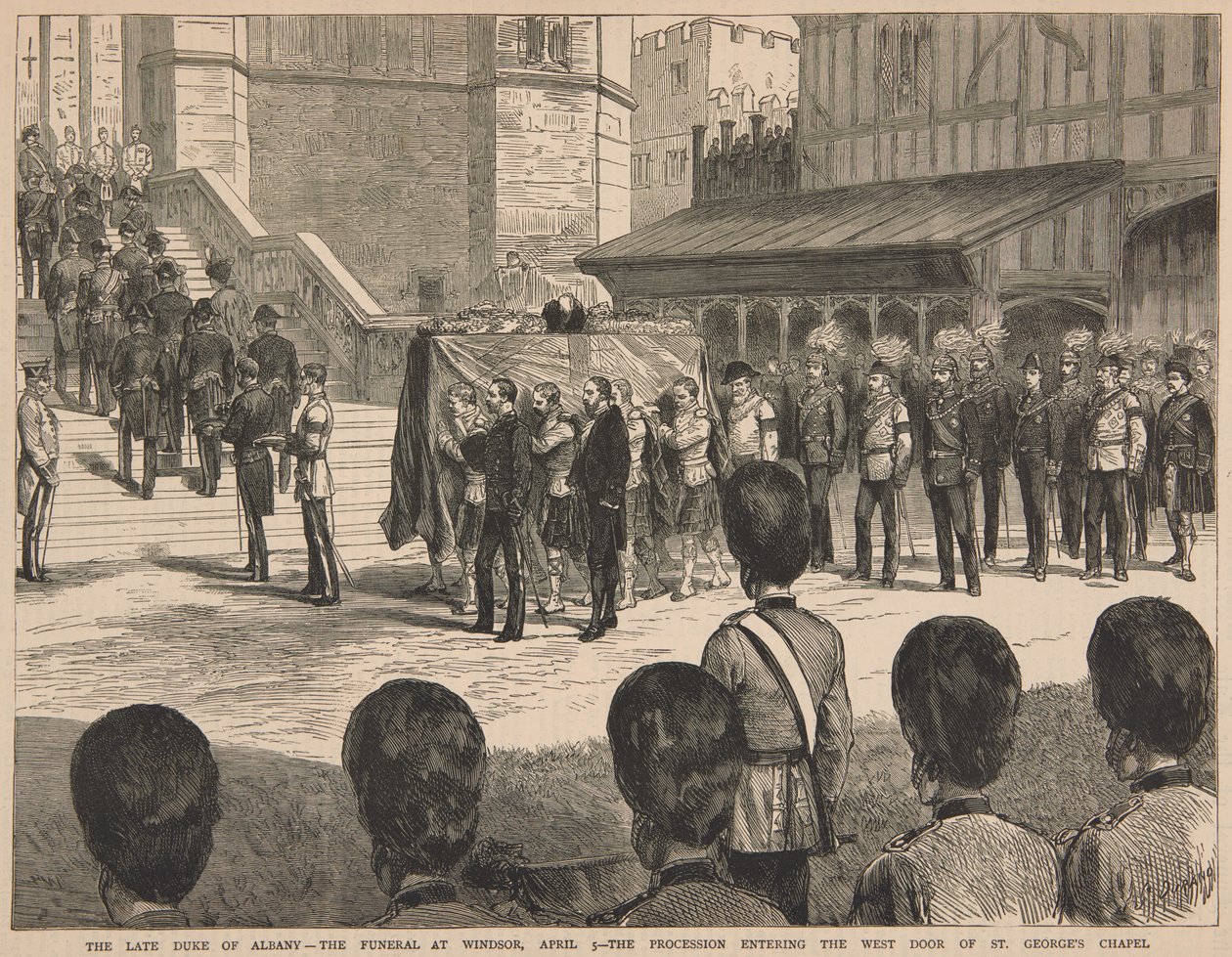Pogrzeb księcia Albany autorstwa Unknown artist