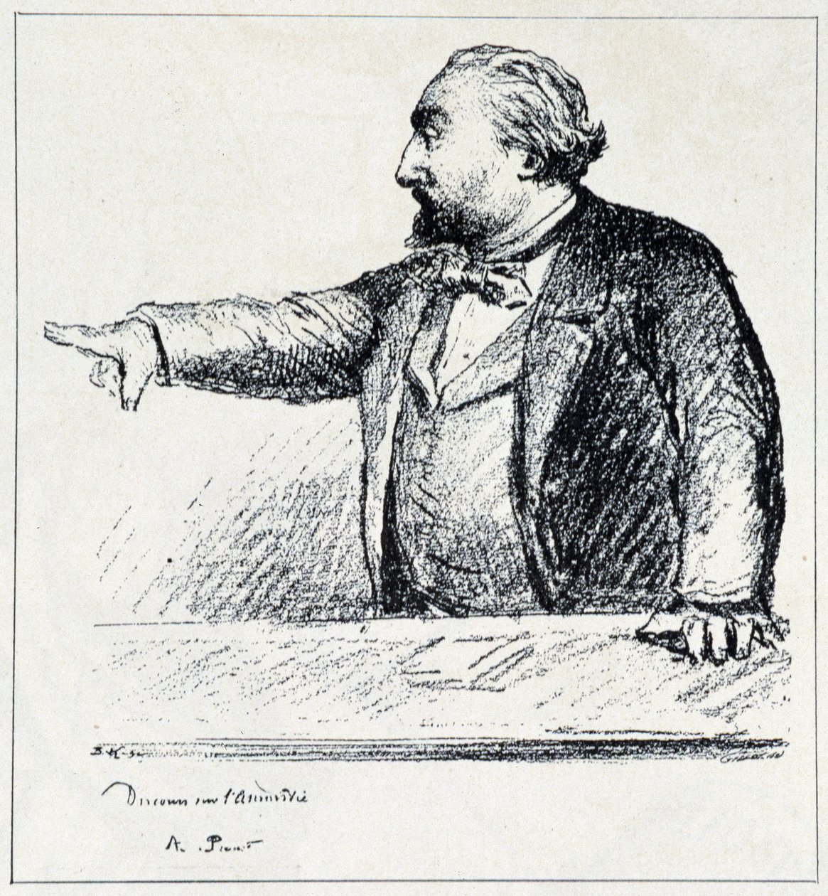 Gambetta wygłasza swoje przemówienie na temat Amnestii. autorstwa Unknown artist