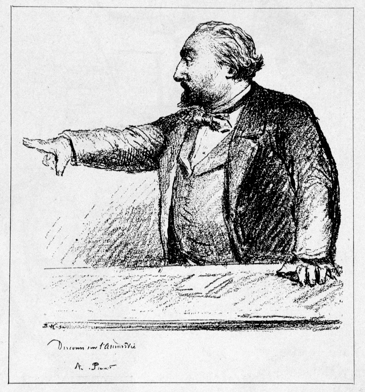Gambetta wygłasza przemówienie o amnestii autorstwa Unknown artist