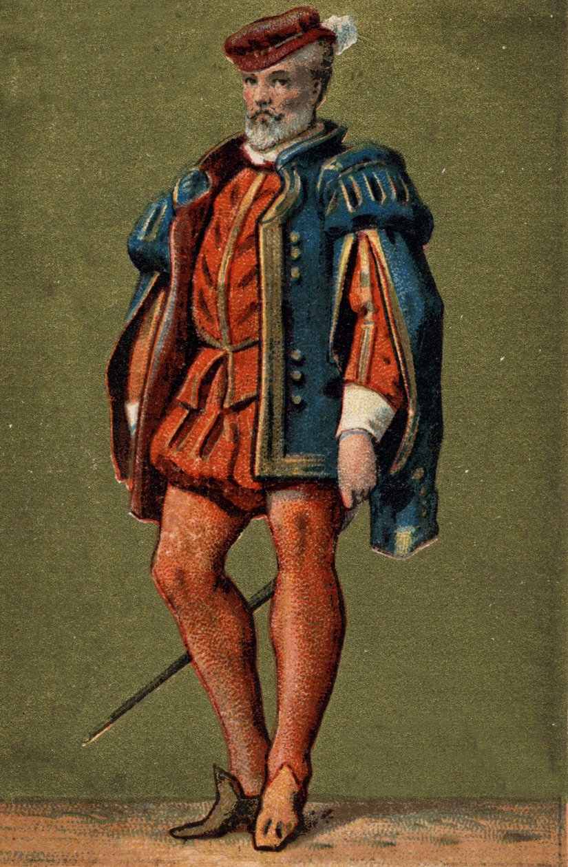 Gaspard de Coligny (1519-1572), admirał Francji. autorstwa Unknown artist