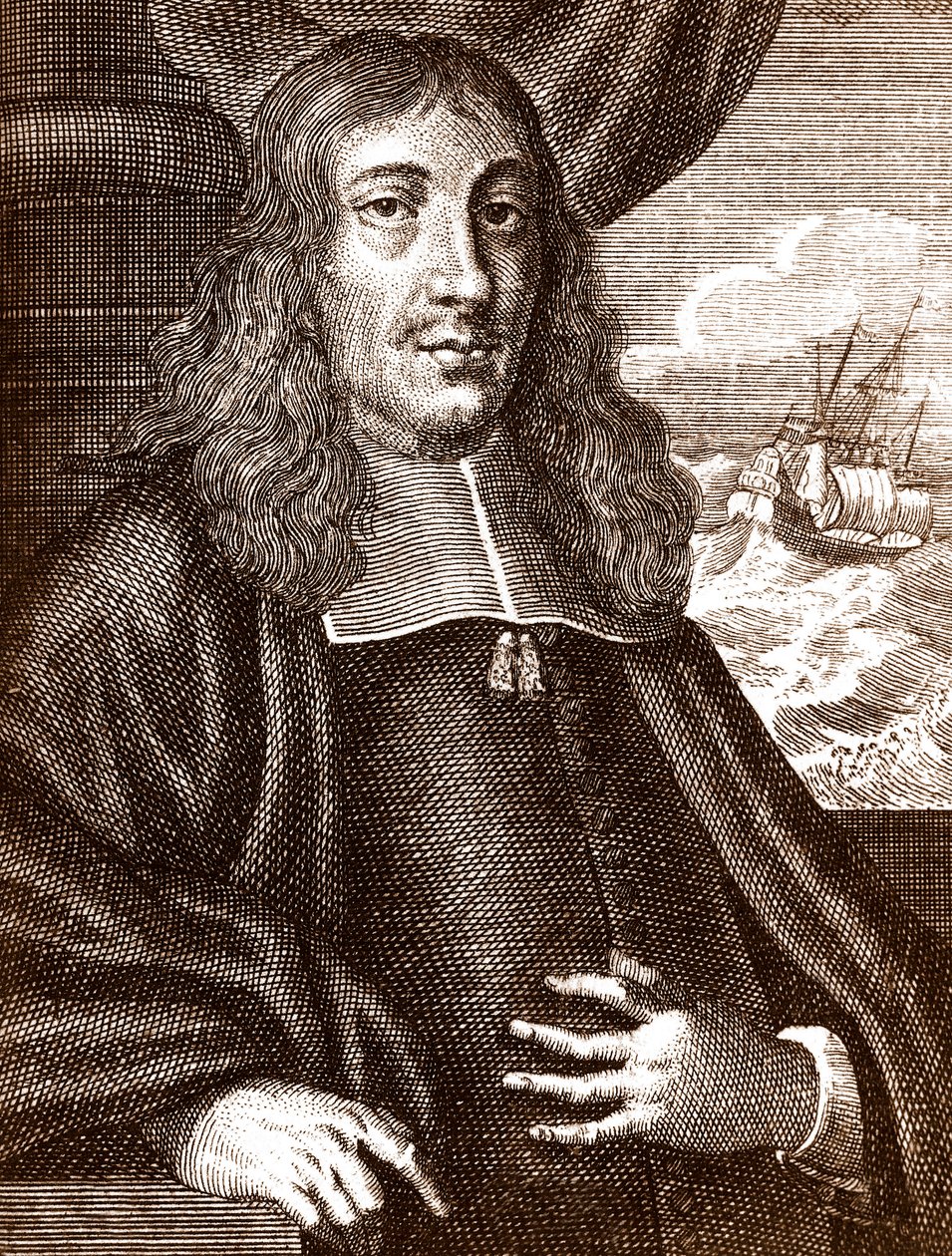 Gautier (Wouter) Schouten (1638-1704) Holenderski odkrywca autorstwa Unknown artist