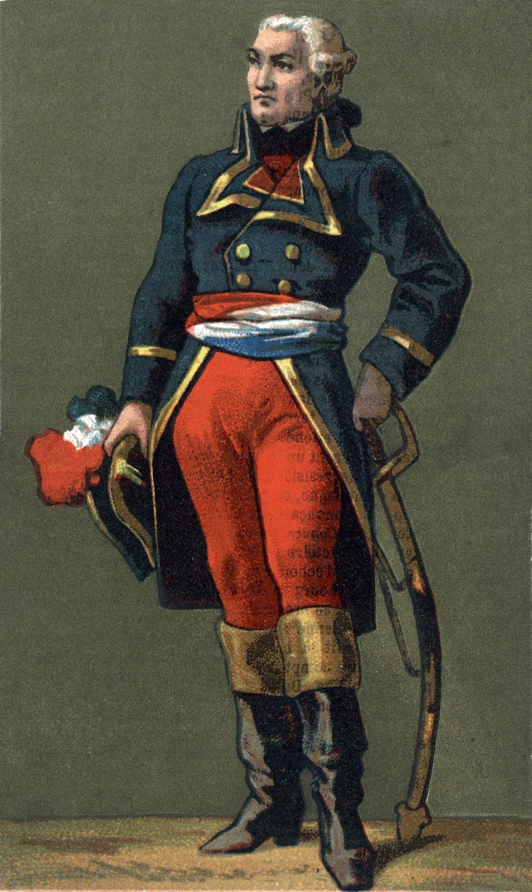 General Dumouriez.Charles Francois du Perier, dit du Perier du Mourier, a następnie Dumouriez General francais (1739-1823).Chromolitografia XIX wieku autorstwa Unknown artist