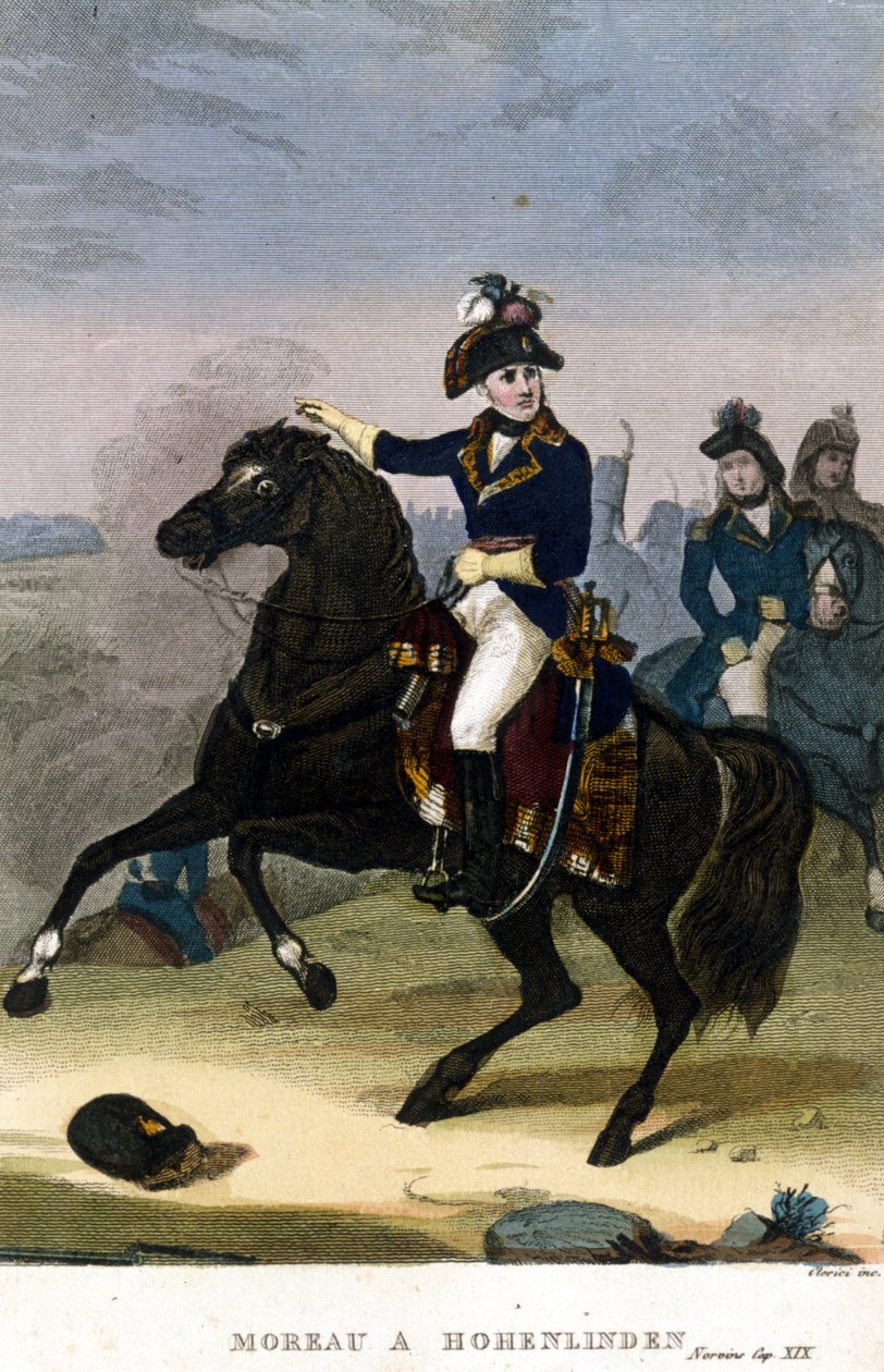 Generał Jean Victor (Jean-Victor) Moreau w Hohenlinden 3 grudnia autorstwa Unknown artist