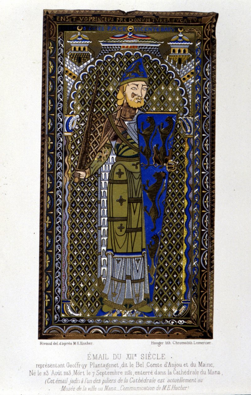 Geoffroy Plantagenet - emalia autorstwa Unknown artist
