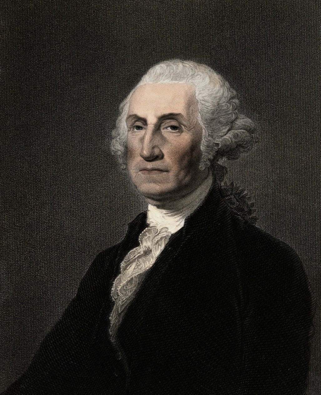 Jerzy Waszyngton 1732-1799 - rycina - XIX wiek autorstwa Unknown artist
