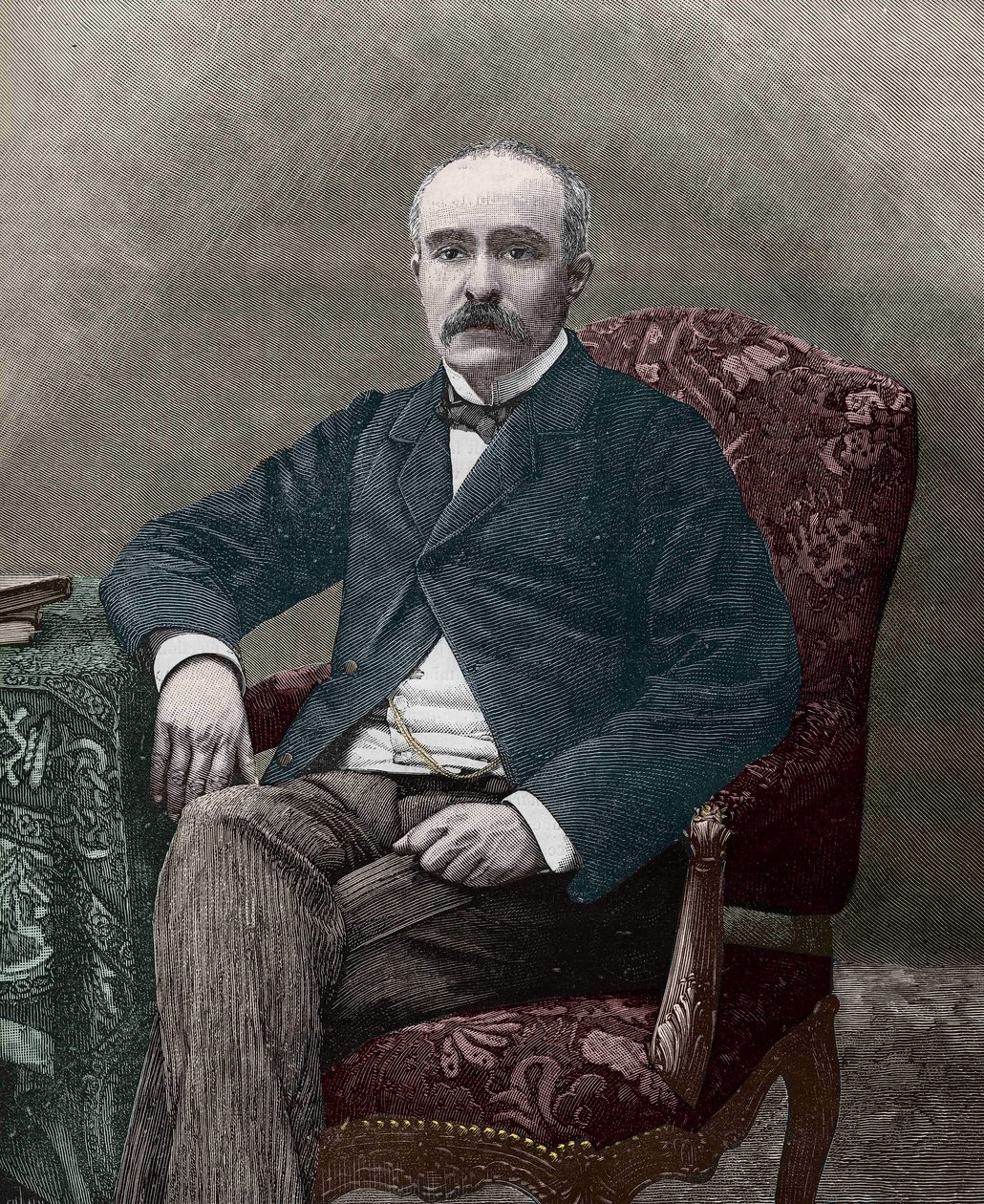 Georges Clemenceau (1841-1929), francuski polityk w 1885 roku. autorstwa Unknown artist