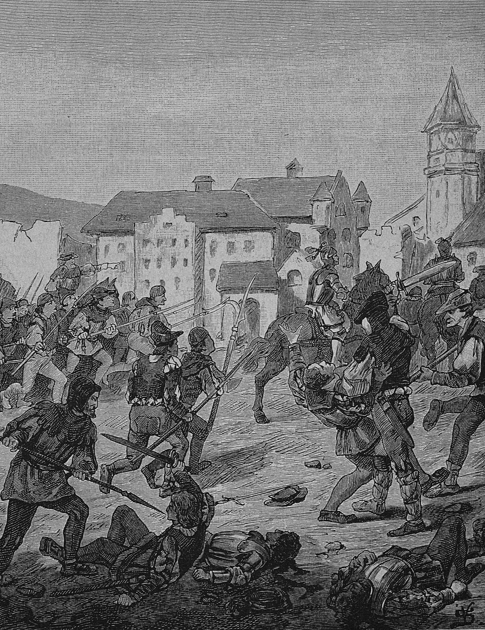 Niemiecka wojna chłopska (1524-1526): Szturm na Weinsberg autorstwa Unknown artist