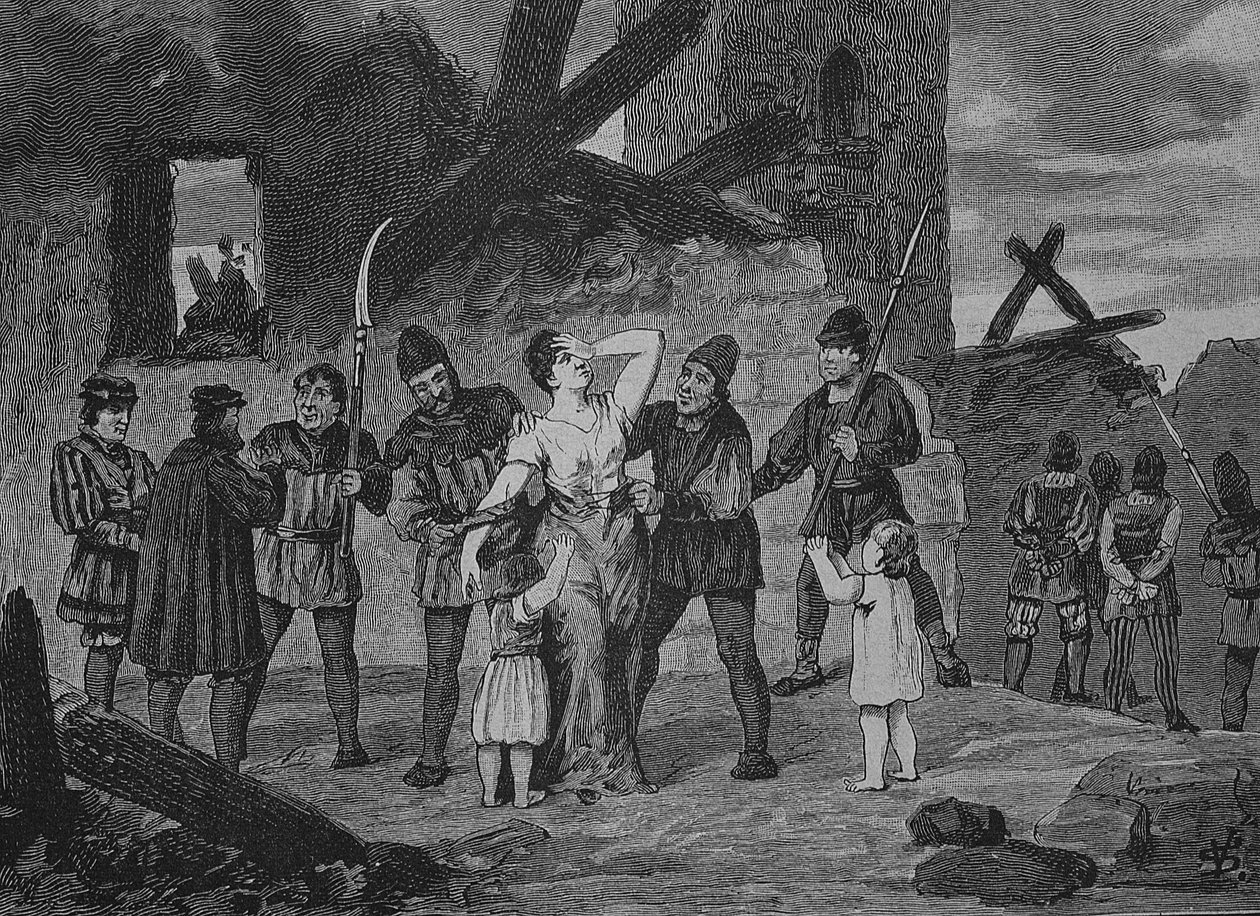 Niemiecka wojna chłopska (1524-1526): Rada dla Halla z jego bronią autorstwa Unknown artist