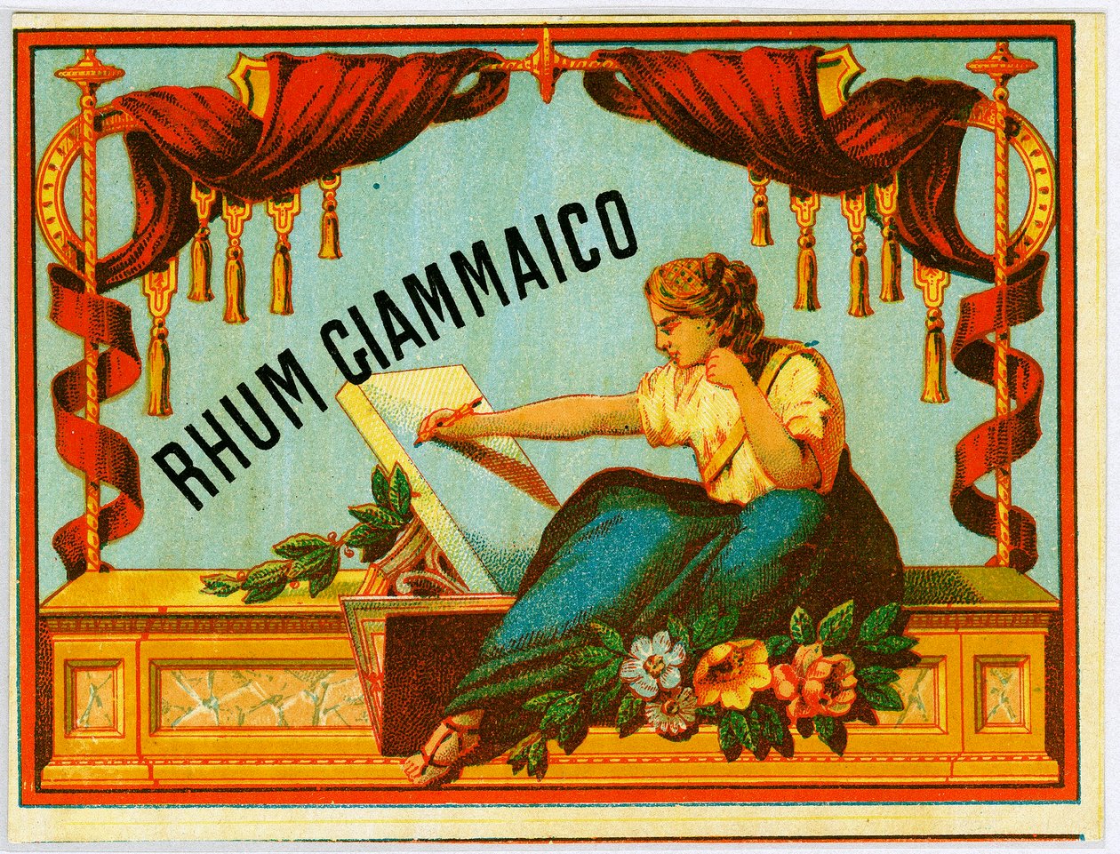 Reklama alkoholu rumowego Giammaico (Chromolitografia, koniec XIX wieku) autorstwa Unknown artist