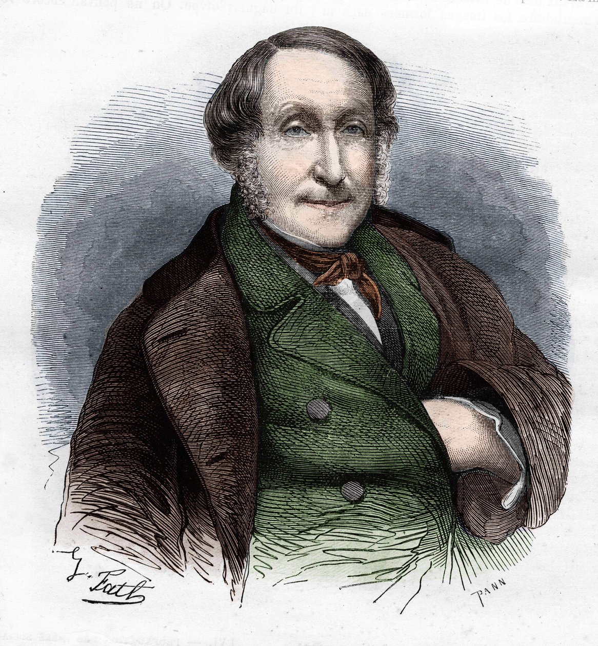 Gioacchino Rossini (1792-1868), włoski kompozytor autorstwa Unknown artist
