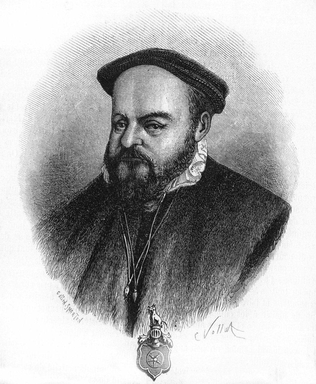 Gotz von Berlichingen lub Gottfried von Berlichingen, dit Gotz z Żelazną Ręką, po angielsku Gotz „” Main de Fer”” niemiecki rycerz (1480 a 1562). autorstwa Unknown artist